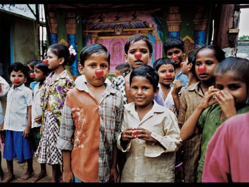 © Pierre Layac - Clowns Sans Frontières - Inde - 1995